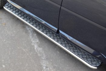 22 999 р. Широкая защита порогов с трубой диаметром 42 мм SLITKOFF v2 Land Rover Freelander L359 дорестайлинг (2006-2010)  с доставкой в г. Белгород. Увеличить фотографию 2
