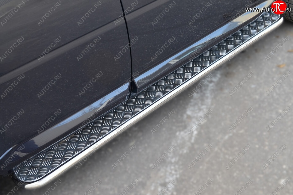 22 999 р. Широкая защита порогов с трубой диаметром 42 мм SLITKOFF v2 Land Rover Freelander L359 дорестайлинг (2006-2010)  с доставкой в г. Белгород