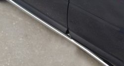 12 299 р. Защита порогов из круглой трубы диаметром 63 мм (рестайлинг) Russtal Land Rover Freelander L359 дорестайлинг (2006-2010) (Защита порогов со скосами на торцах (вариант 1))  с доставкой в г. Белгород. Увеличить фотографию 8