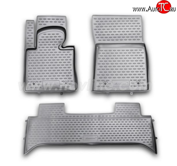 3 199 р. Комплект ковриков в салон Element 4 шт. (полиуретан)  Land Rover Range Rover  3 L322 (2002-2012) дорестайлинг, рестайлинг, 2-ой рестайл  с доставкой в г. Белгород