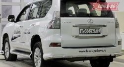 Угловая защита заднего бампера с диаметром трубы 60 мм Souz-96 Lexus GX460  J150 (2013-2022) 1-ый рестайлинг, 2-ой рестайлинг