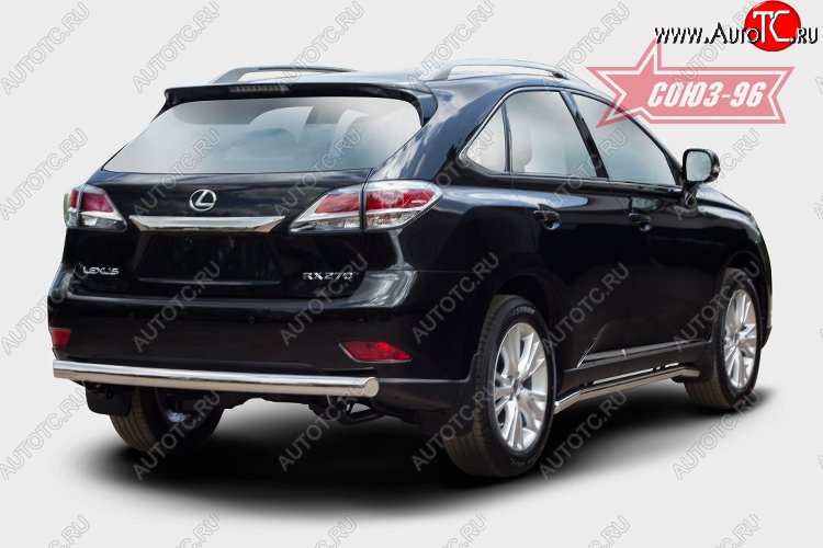 15 704 р. Овальная защита заднего бампера (d75х42) Souz-96  Lexus RX  270 (2015-2019) AL20 дорестайлинг  с доставкой в г. Белгород