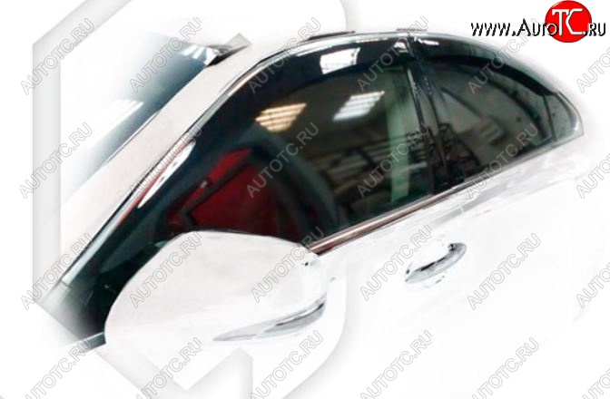 2 199 р. Дефлектора окон CA-Plastic Lexus ES350 XV40 дорестайлинг (2006-2009) (Classic полупрозрачный, Без хром.молдинга)  с доставкой в г. Белгород