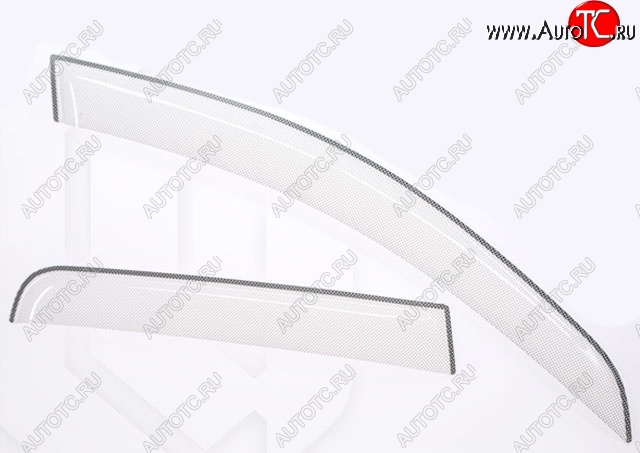 2 559 р. Дефлектора окон CA-Plastic Lexus GX460 J150 дорестайлинг (2009-2013) (серия Шелкография белая, Без хром.молдинга, Крепление только на скотч)  с доставкой в г. Белгород
