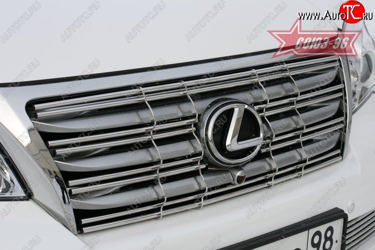 9 649 р. Декоративный элемент решетки радиатора Souz-96 (d10) Lexus GX460 J150 дорестайлинг (2009-2013)  с доставкой в г. Белгород