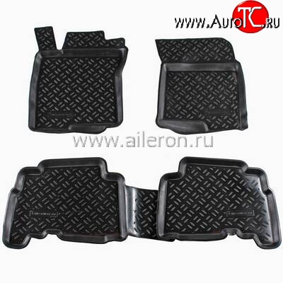 1 879 р. Коврики в салон Aileron 4 шт. (полиуретан) Lexus GX460 J150 дорестайлинг (2009-2013)  с доставкой в г. Белгород