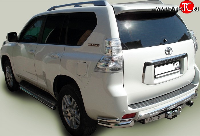9 549 р. Фаркоп Лидер Плюс (до 2000 кг) Toyota Land Cruiser Prado J120 (2002-2009) (Без электропакета)  с доставкой в г. Белгород