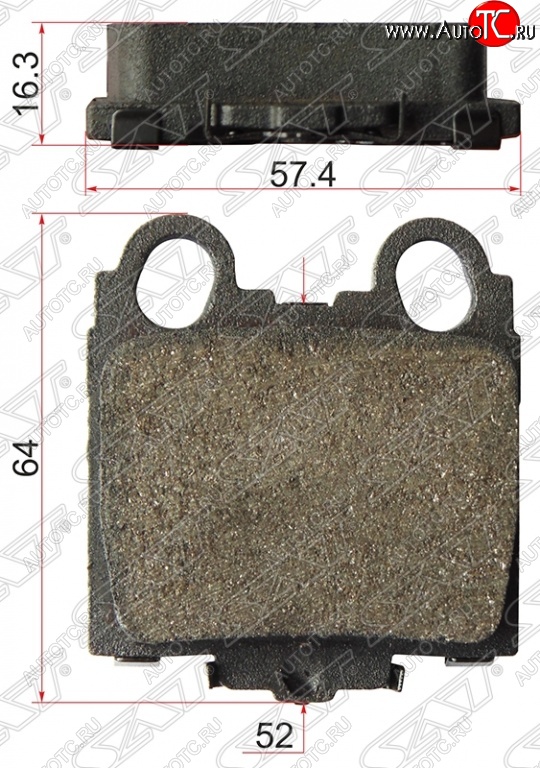 529 р. Колодки тормозные SAT (задние) Toyota Aristo S160 дорестайлинг (1997-2001)  с доставкой в г. Белгород
