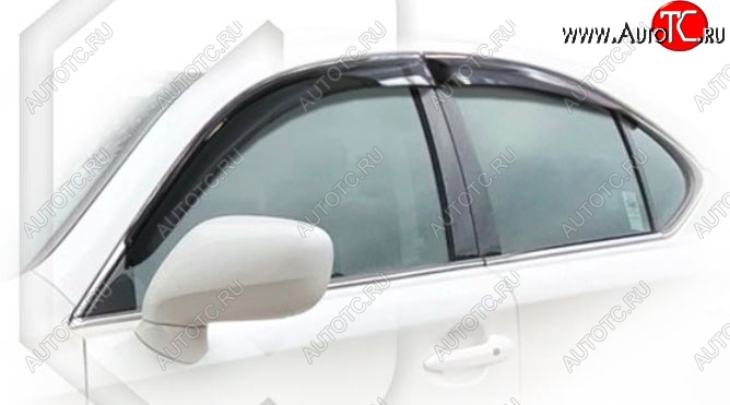 2 099 р. Дефлектора окон CA-Plastiс Lexus IS250 XE20 седан дорестайлинг (2005-2013) (Classic полупрозрачный, Без хром.молдинга)  с доставкой в г. Белгород