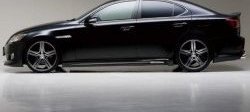 8 599 р. Пороги накладки CT Lexus IS250 XE20 седан дорестайлинг (2005-2013) (Неокрашенные)  с доставкой в г. Белгород. Увеличить фотографию 4