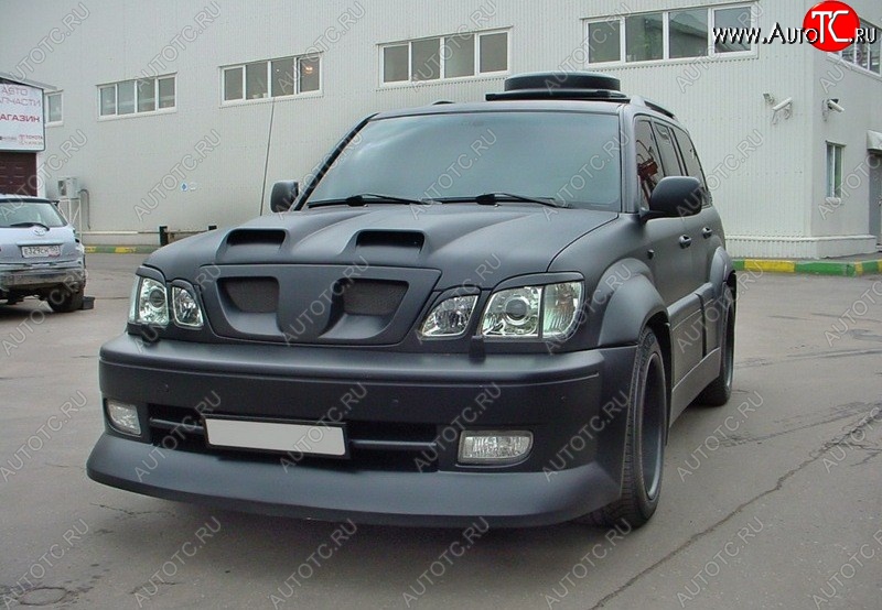 4 149 р. Реснички на фары CUSTOM Lexus LX470 J100 дорестайлинг (1998-2002) (Неокрашенные)  с доставкой в г. Белгород