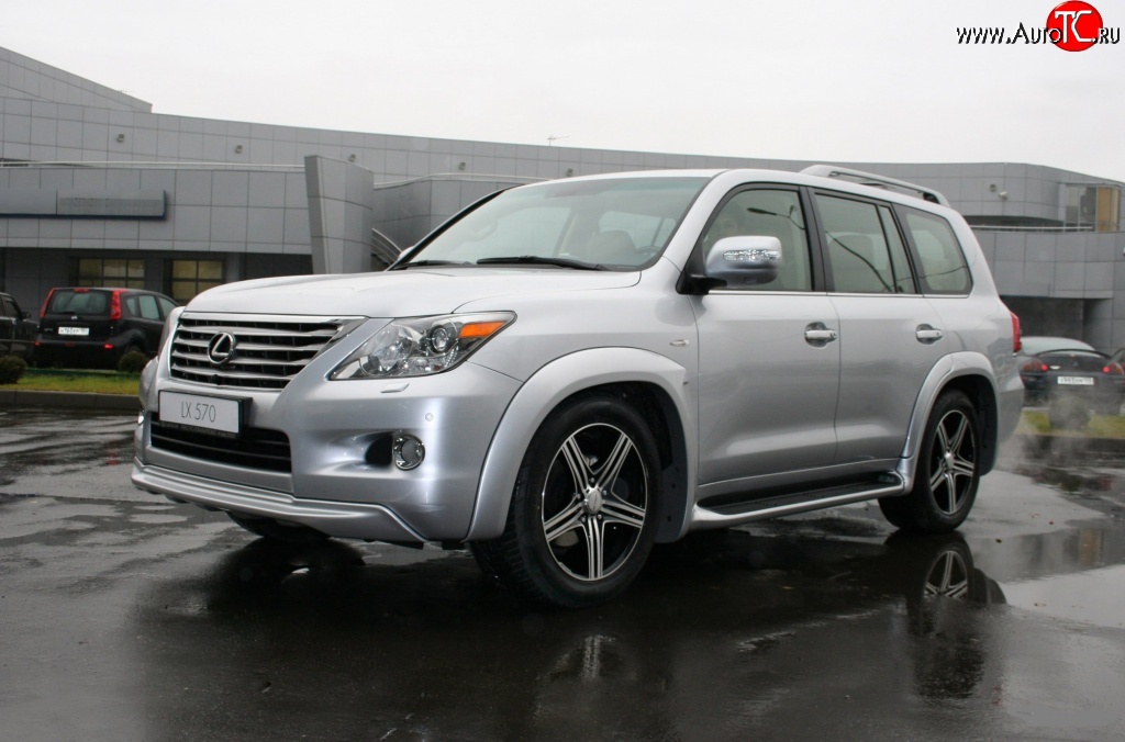 11 949 р. Накладка на передний бампер Goldman Lexus LX570 J200 дорестайлинг (2007-2012) (Неокрашенная)  с доставкой в г. Белгород