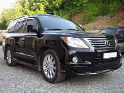 15 349 р. Накладка на передний бампер LX MODE Lexus LX570 J200 дорестайлинг (2007-2012) (Неокрашенная)  с доставкой в г. Белгород. Увеличить фотографию 2