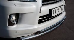 20 999 р. Защита переднего бампера (2 трубыØ76 и 42 мм, нержавейка) SLITKOFF Lexus LX570 J200 дорестайлинг (2007-2012)  с доставкой в г. Белгород. Увеличить фотографию 2