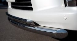 20 999 р. Защита переднего бампера (2 трубыØ76 и 42 мм, нержавейка) SLITKOFF Lexus LX570 J200 дорестайлинг (2007-2012)  с доставкой в г. Белгород. Увеличить фотографию 3