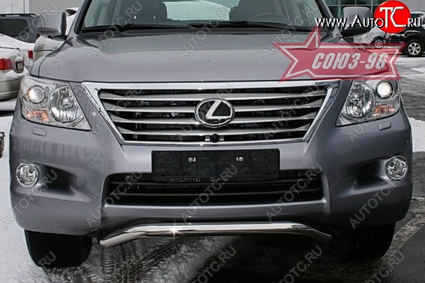 22 999 р. Защита переднего бампера Souz-96 (d60) Lexus LX570 J200 дорестайлинг (2007-2012)  с доставкой в г. Белгород