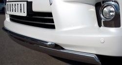 23 999 р. Защита переднего бампера (2 трубыØ42 и 75х42 мм, нержавейка) SLITKOFF Lexus LX570 J200 дорестайлинг (2007-2012)  с доставкой в г. Белгород. Увеличить фотографию 3