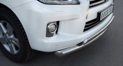 15 999 р. Защита переднего бампера (2 трубыØ76 и 63 мм, нержавейка) Russtal Lexus LX570 J200 дорестайлинг (2007-2012)  с доставкой в г. Белгород. Увеличить фотографию 2