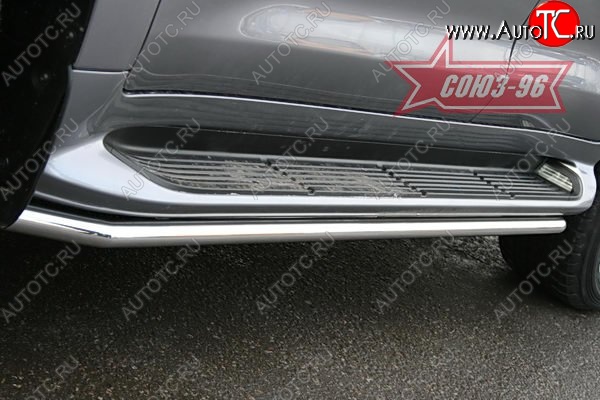 15 479 р. Защита штатных порогов Souz-96 (d42) Lexus LX570 J200 дорестайлинг (2007-2012)  с доставкой в г. Белгород