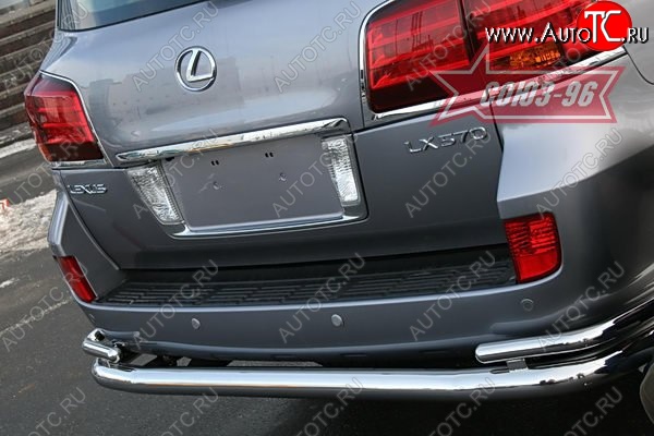 25 667 р. Защита заднего бампера d76х42 двойная Sport Package Souz-96 Lexus LX570 J200 дорестайлинг (2007-2012)  с доставкой в г. Белгород