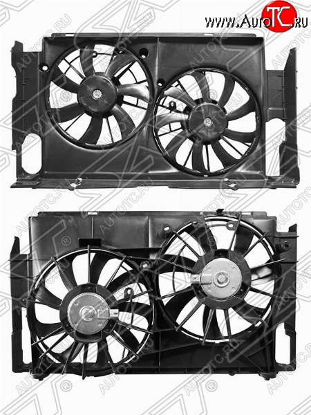 13 799 р. Диффузор радиатора в сборе SAT  Lexus NX200T  Z10 (2014-2017), Lexus NX300h  Z10 (2014-2017), Toyota RAV4  XA40 (2012-2019)  с доставкой в г. Белгород