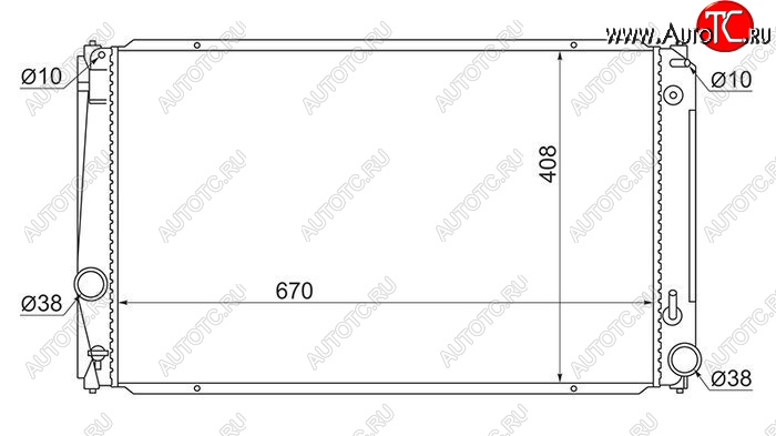 4 289 р. Радиатор двигателя SAT (трубчатый, МКПП/АКПП) Toyota Estima AHR20,XR50 дорестайлинг (2006-2008)  с доставкой в г. Белгород
