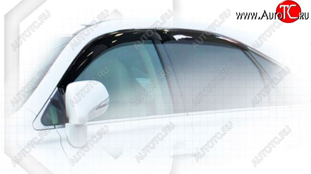 2 099 р. Дефлектора окон CA-Plastiс Lexus RX450H AL10 дорестайлинг (2009-2012) (Classic полупрозрачный, Без хром.молдинга)  с доставкой в г. Белгород
