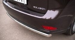 15 349 р. Одинарная защита заднего бампера из трубы диаметром 63 мм SLITKOFF  Lexus RX270  AL10 - RX450H  AL10  с доставкой в г. Белгород. Увеличить фотографию 3