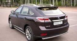 15 349 р. Одинарная защита заднего бампера из трубы диаметром 63 мм SLITKOFF  Lexus RX270  AL10 - RX450H  AL10  с доставкой в г. Белгород. Увеличить фотографию 4