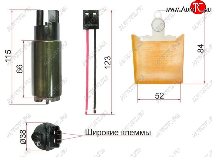 979 р. Насос топливный SAT (12V, 3,8BAR, 110L)  Lexus RX300  XU10 (1995-2001), Lexus RX330  XU30 (2003-2006), Lexus RX350  XU30 (2003-2006), Lexus RX400H  XU30 (2005-2009), Toyota Aristo  1 (1991-1997), Toyota Brevis (2001-2007), Toyota Chaser  6 X100 (1996-2001), Toyota Cresta ( X90,  X100) (1992-2001), Toyota Crown ( S170,  S180) (1999-2008), Toyota Mark 2 ( X90,  X100,  Blit) (1992-2007), Toyota Supra (1993-2002), Toyota Verossa (2001-2004)  с доставкой в г. Белгород