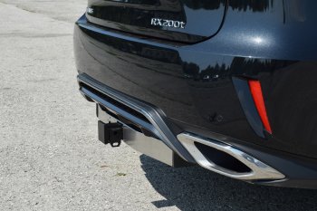 17 849 р. Фаркоп Petroil Tuning (съемный квадрат, с нержавеющей пластиной, F-Sport, кроме Long) Lexus RX350 AL20 дорестайлинг (2015-2019)  с доставкой в г. Белгород. Увеличить фотографию 3