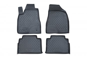 Комплект 3D ковриков салона Element (полиуретан) Lexus RX350  XU30 (2003-2006) дорестайлинг (Серые)