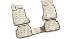 Комплект ковриков в салон Element 4 шт. (полиуретан, бежевые) Lexus RX350  XU30 (2003-2006) дорестайлинг