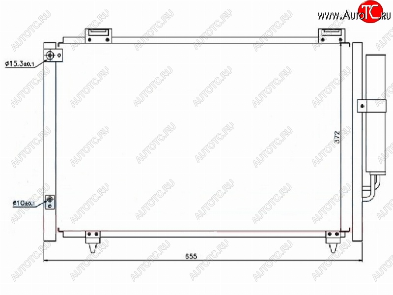 3 699 р. Радиатор кондиционера SAT Lifan Solano  дорестайлинг (2010-2015)  с доставкой в г. Белгород