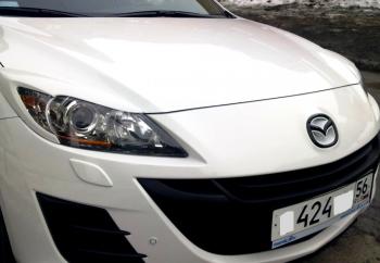 1 859 р. Реснички на фары MV-Tuning Mazda 3/Axela BL дорестайлинг седан (2009-2011) (Неокрашенные)  с доставкой в г. Белгород. Увеличить фотографию 4