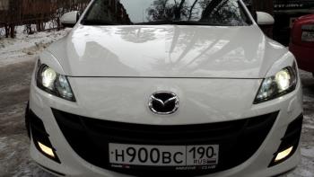 1 859 р. Реснички на фары MV-Tuning Mazda 3/Axela BL дорестайлинг седан (2009-2011) (Неокрашенные)  с доставкой в г. Белгород. Увеличить фотографию 5