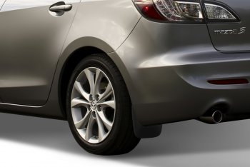 4 799 р. Брызговики Frosch (optimum, в коробке) Mazda 3/Axela BL дорестайлинг седан (2009-2011) (Задние)  с доставкой в г. Белгород. Увеличить фотографию 2
