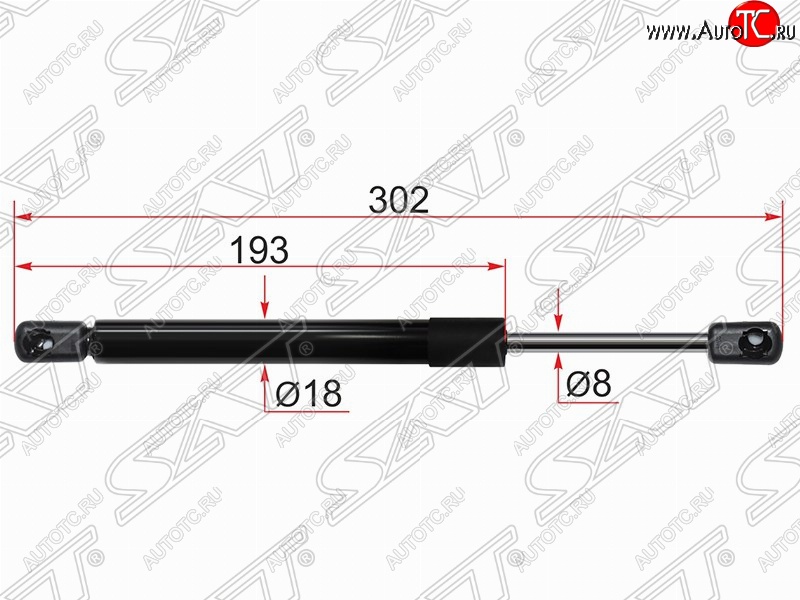 499 р. Газовый упор крышки багажника SAT  Mazda 3/Axela  BL (2009-2013) дорестайлинг седан, рестайлинг седан  с доставкой в г. Белгород