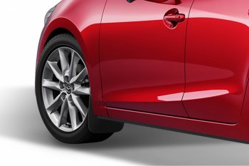 1 149 р. Брызговики передние Frosch (optimum, в пакете)  Mazda 3/Axela  BL (2009-2011) дорестайлинг седан, дорестайлинг, хэтчбэк 5 дв.  с доставкой в г. Белгород. Увеличить фотографию 2