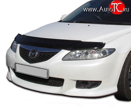 2 879 р. Дефлектор капота NovLine Mazda 6 GG седан дорестайлинг (2002-2005)  с доставкой в г. Белгород