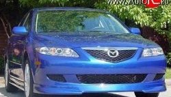 6 549 р. Накладка Razzi на передний бампер Mazda 6 GG седан дорестайлинг (2002-2005) (Неокрашенная)  с доставкой в г. Белгород. Увеличить фотографию 2