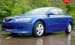 6 549 р. Накладка Razzi на передний бампер Mazda 6 GG седан дорестайлинг (2002-2005) (Неокрашенная)  с доставкой в г. Белгород. Увеличить фотографию 3