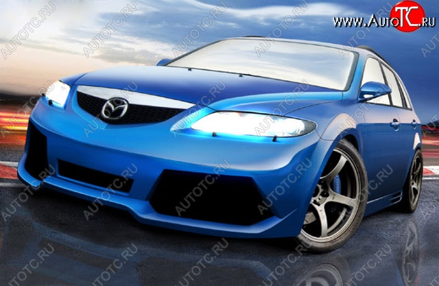 28 999 р. Передний бампер Golardo Mazda 6 GG седан дорестайлинг (2002-2005)  с доставкой в г. Белгород