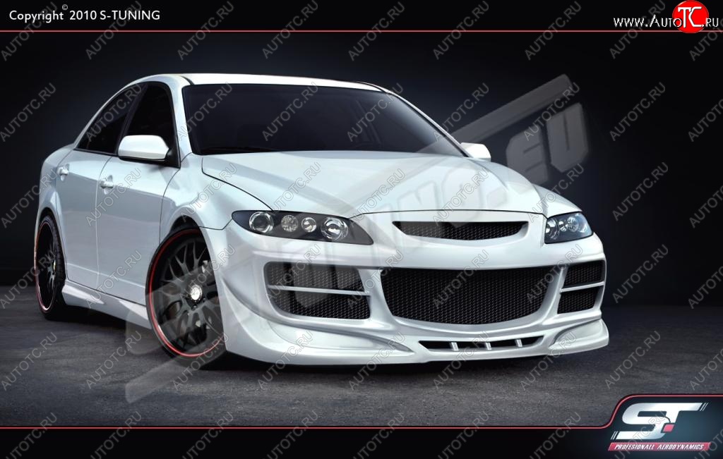 28 999 р. Передний бампер ST Mazda 6 GG седан дорестайлинг (2002-2005)  с доставкой в г. Белгород