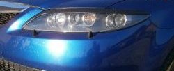 1 339 р. Реснички на фары Sport v2 Mazda 6 GG седан дорестайлинг (2002-2005) (Неокрашенные)  с доставкой в г. Белгород. Увеличить фотографию 2