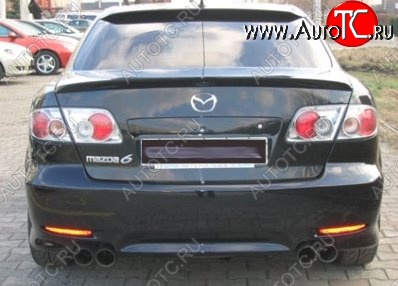 4 449 р. Лип спойлер Сабля Mazda 6 GG седан дорестайлинг (2002-2005) (Неокрашенный)  с доставкой в г. Белгород
