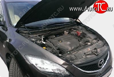 2 299 р. Упоры капота Russtal Mazda 6 GH рестайлинг лифтбэк (2010-2012)  с доставкой в г. Белгород