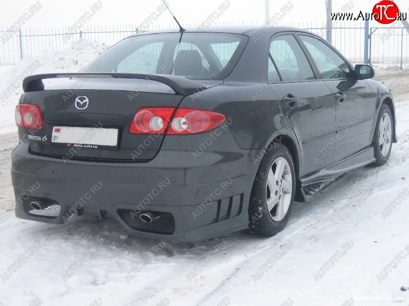 7 599 р. Задний бампер ST Mazda 6 GG седан дорестайлинг (2002-2005)  с доставкой в г. Белгород