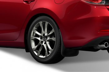 2 249 р. Задние брызговики Frosch Mazda 6 GJ 1 рестайлинг универсал (2015-2018)  с доставкой в г. Белгород. Увеличить фотографию 2