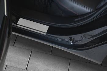 1 799 р. Накладки порожков салона Russtal Mazda 6 GJ дорестайлинг универсал (2012-2015) (нержавейка зеркальная)  с доставкой в г. Белгород. Увеличить фотографию 3